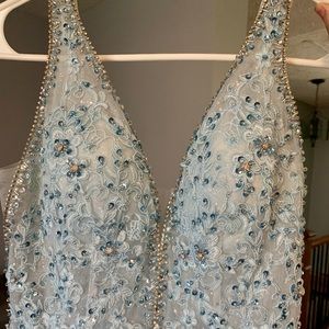 Light blue prom dress